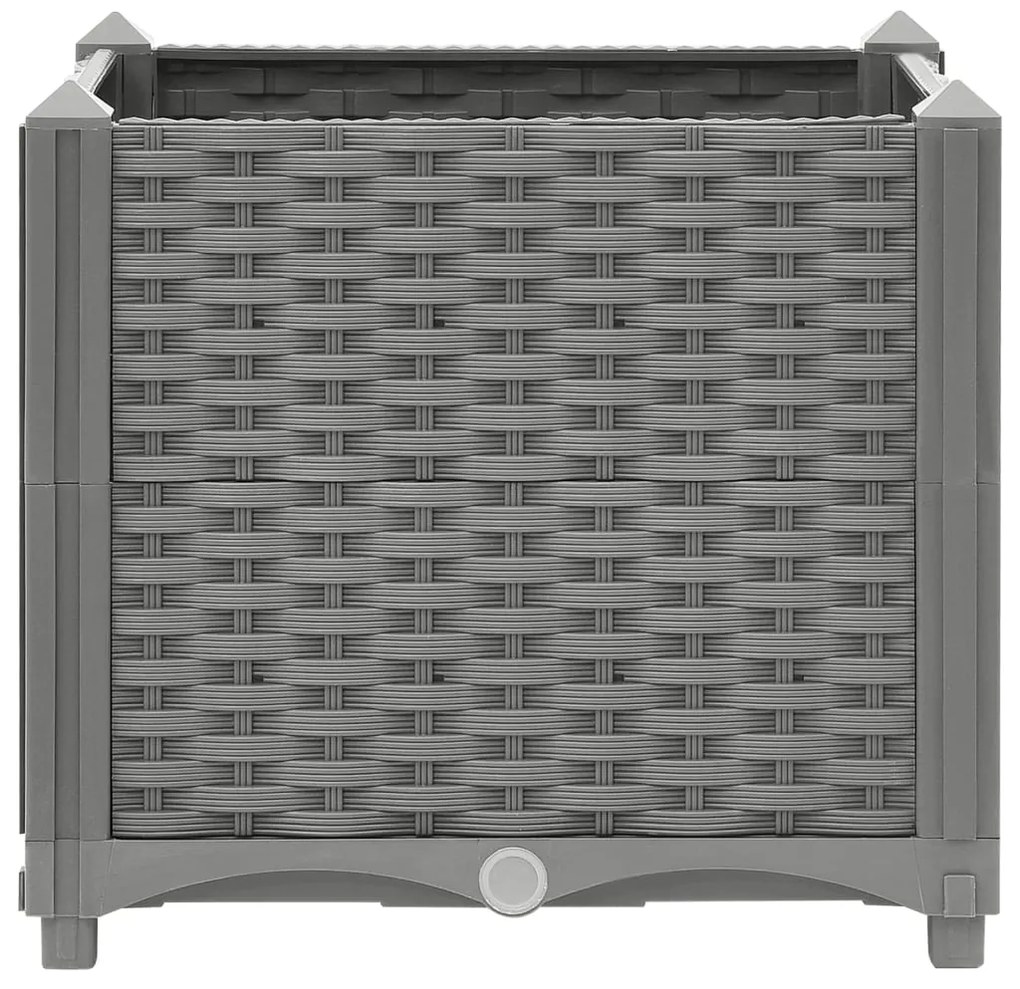 vidaXL Ζαρντινιέρα 40 x 40 x 38 εκ. από Πολυπροπυλένιο