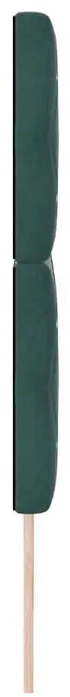 vidaXL Βελούδινο Κεφαλάρι Argyle Σκούρο πράσινο 180 cm Βελούδο