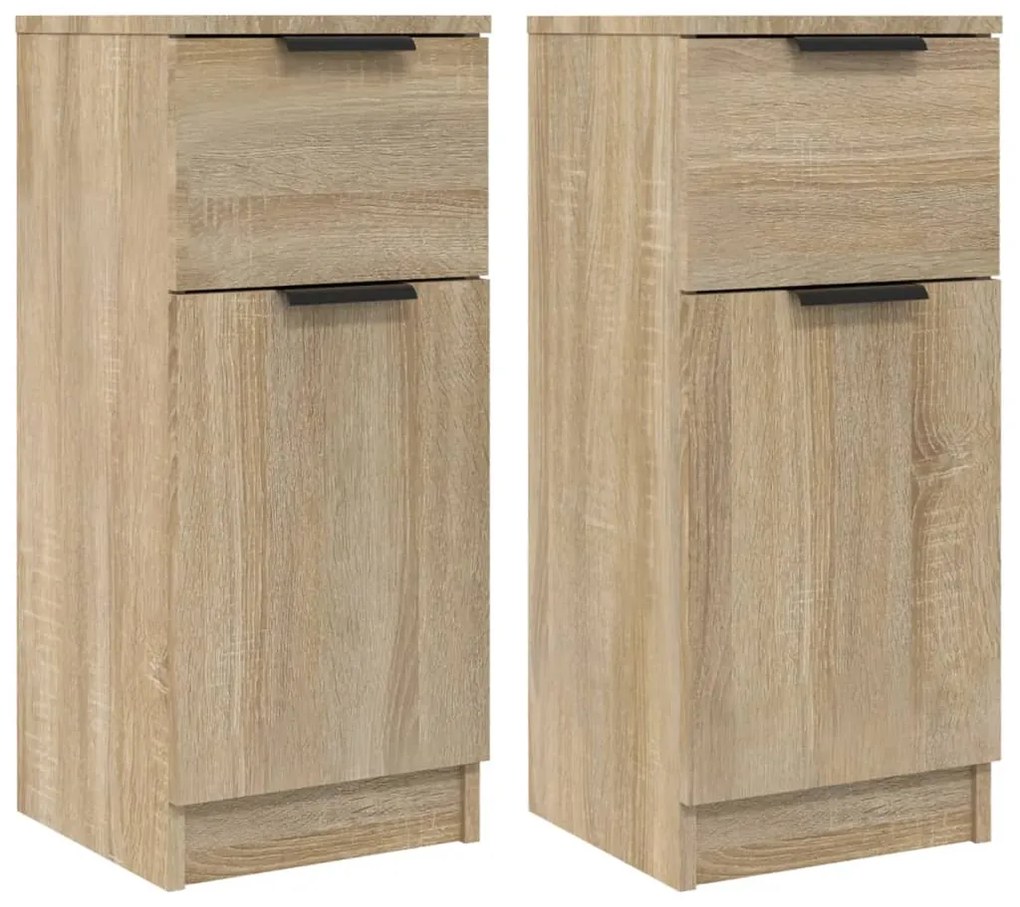 vidaXL Ντουλάπια 2 τεμ. Sonoma Δρυς 30x30x70 εκ. Επεξεργασμένο Ξύλο