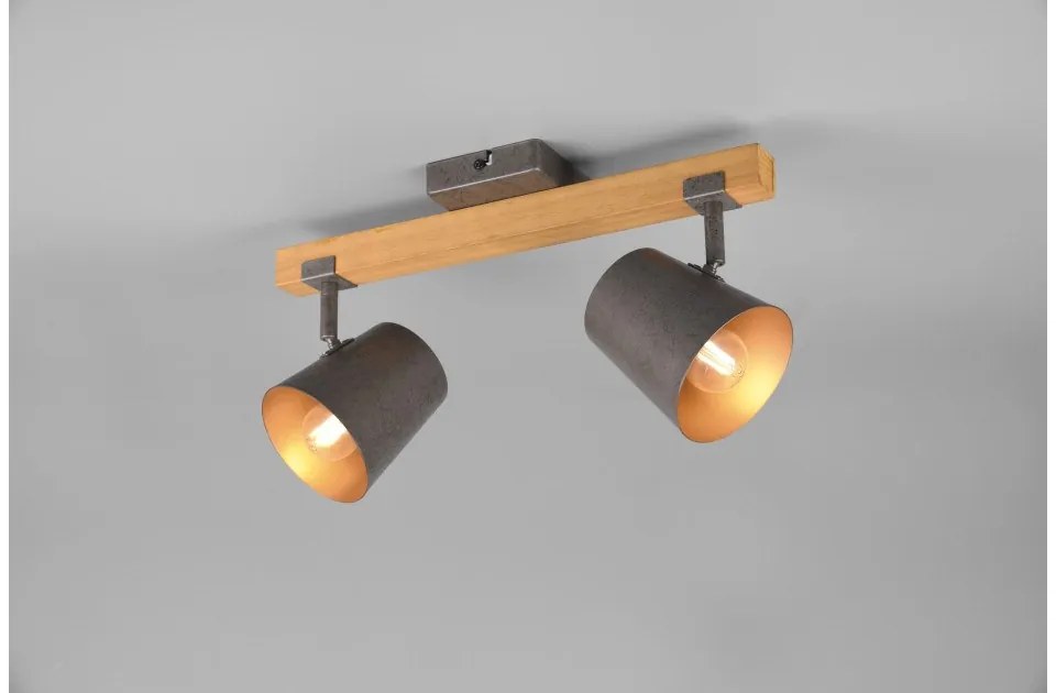 Πλαφονιέρα Φωτιστικό Οροφής 2xE14 25W IP20 Bell 801900267 Trio Lighting-801900267-Νίκελ Ματ 801900267
