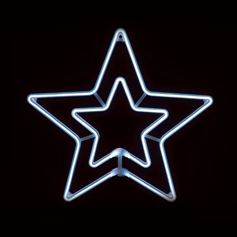 "DOUBLE STARS" 300 NEON LED 3m NEON DOUBLE SMD ΦΩΤ., CW ΣΤΑΘ., IP44, 55CM, 1.5m ΚΑΛ. ACA X083002415