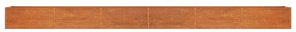 vidaXL Ζαρντινιέρα Σκουριασμένο 600x80x45 εκ. Ατσάλι Σκληρυθέν Αέρα