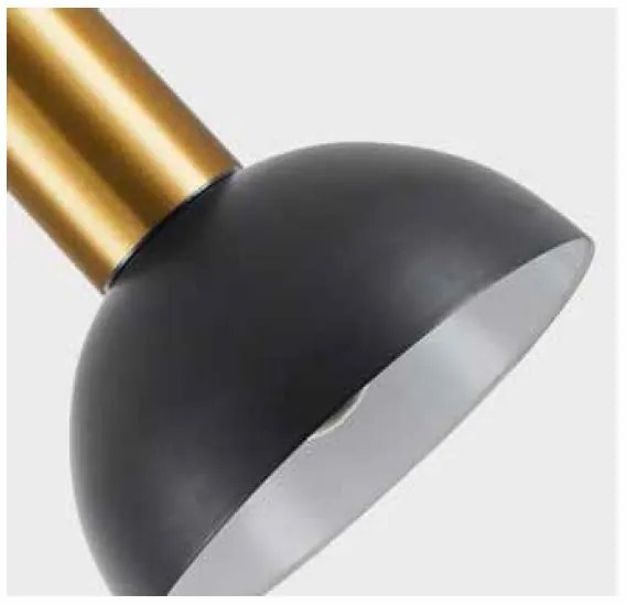 Φωτιστικό Οροφής  SE21-GM-4-BL3-MS3 ADEPT TUBE Gold Matt Pendant Black Metal Shade+ - 77-8647 - 51W - 100W - 77-8647