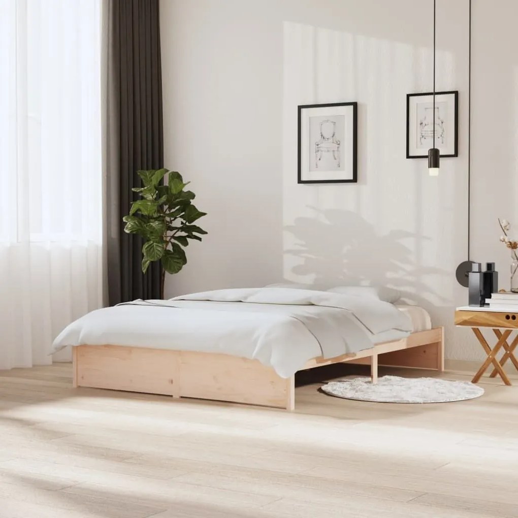 Πλαίσιο Κρεβατιού 150 x 200 εκ. Μασίφ Ξύλο King Size 814954