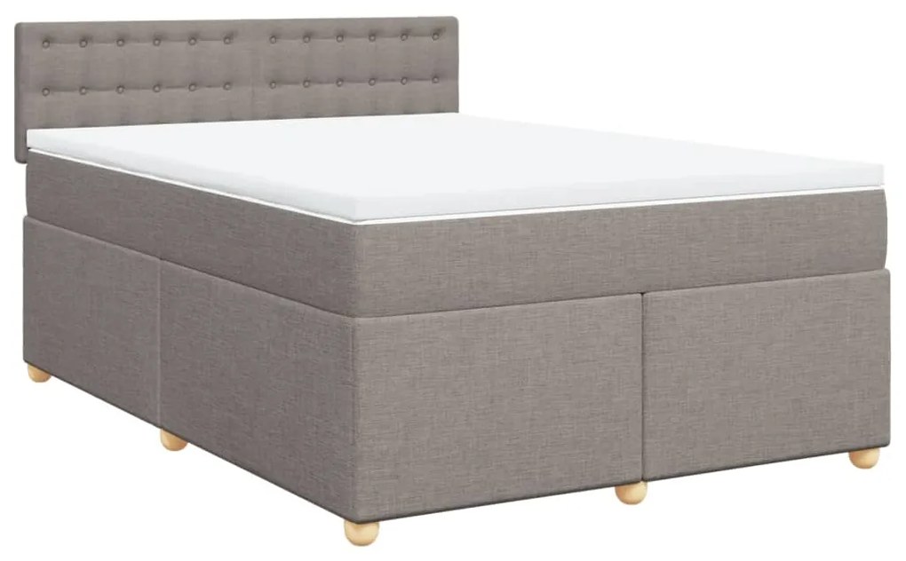 ΚΡΕΒΑΤΙ BOXSPRING ΜΕ ΣΤΡΩΜΑ TAUPE 140X190 ΕΚ. ΥΦΑΣΜΑΤΙΝΟ 3288993