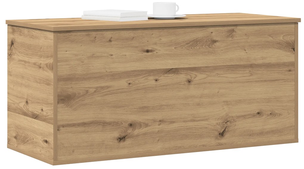 vidaXL Κουτί αποθήκευσης  με καπάκι Artisan Oak 100x42x46 εκ. από Κατασκευασμένο Ξύλο