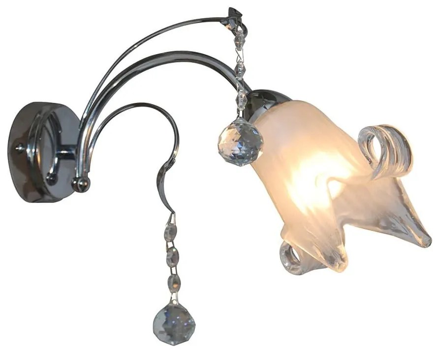 Φωτιστικό Τοίχου - Απλίκα 77-3363 1017-1W Memo Chrome Homelighting Metal, Glass
