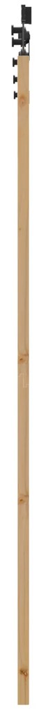 vidaXL Συρόμενη Πόρτα με Σετ Εξαρτημάτων 86x211 cm Συμπαγές Ξύλο Πεύκο