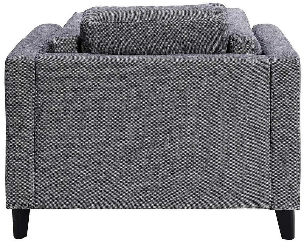 Πολυθρόνα Riverton 620, Γκρι, 61x102x102cm, Ταπισερί, Πόδια: Ξύλινα