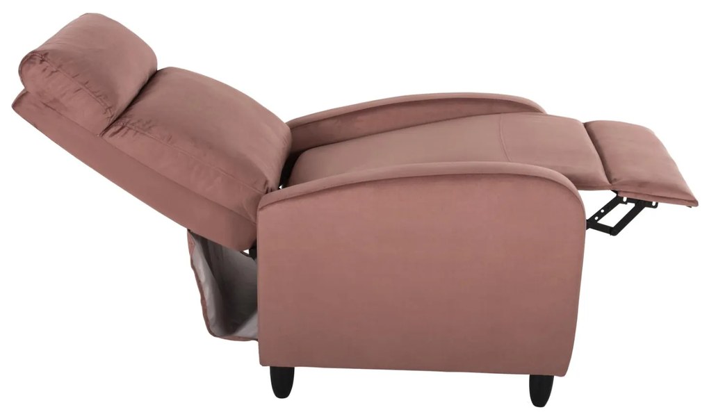 Πολυθρόνα HIBER RELAX C9782.02 Βελούδο Σάπιο Μήλο 67,5x90x104Υ εκ. 67.5x90x104 εκ.