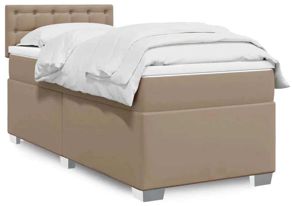 ΚΡΕΒΑΤΙ BOXSPRING ΜΕ ΣΤΡΩΜΑ ΚΑΠΟΥΤΣΙΝΟ 80X200 ΕΚ. ΣΥΝΘ. ΔΕΡΜΑ 3288399