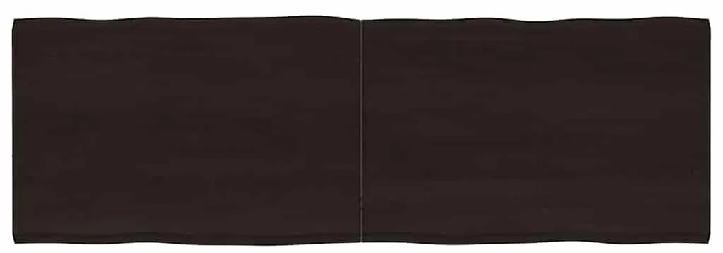 vidaXL Επιφ Τραπεζιού Αν Καφέ 180x60x(2-4)εκ.Ακατέργ. Μασίφ Ξύλο Δρυός