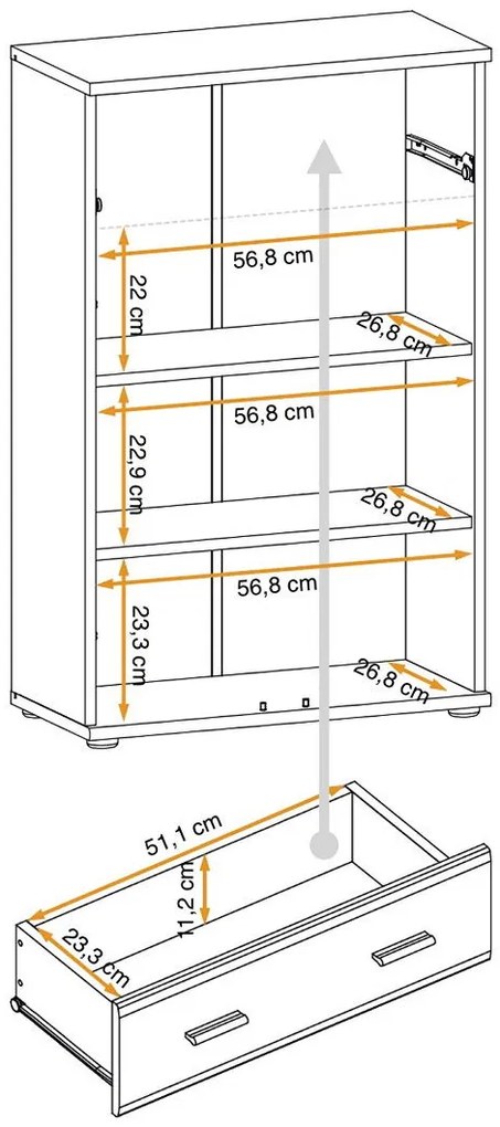 Swap XIX Σύνθεση Καφέ δρυς 280x180x40