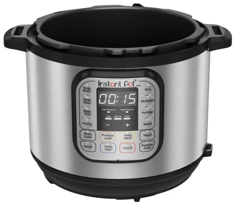 Πολυμάγειρας  Instant Pot Duo 8 113006101, 1200W, 7,6 l, 13 προγράμματα, Για 8-12 μερίδες, Λειτουργία ρύθμισης και λήξεως, Ασημί