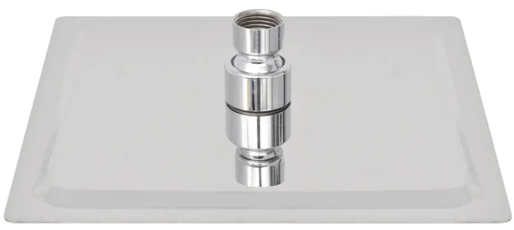 vidaXL Κεφαλή Nτους Βροχή Τετράγωνη 20 x 20 εκ. από Ανοξείδωτο Ατσάλι