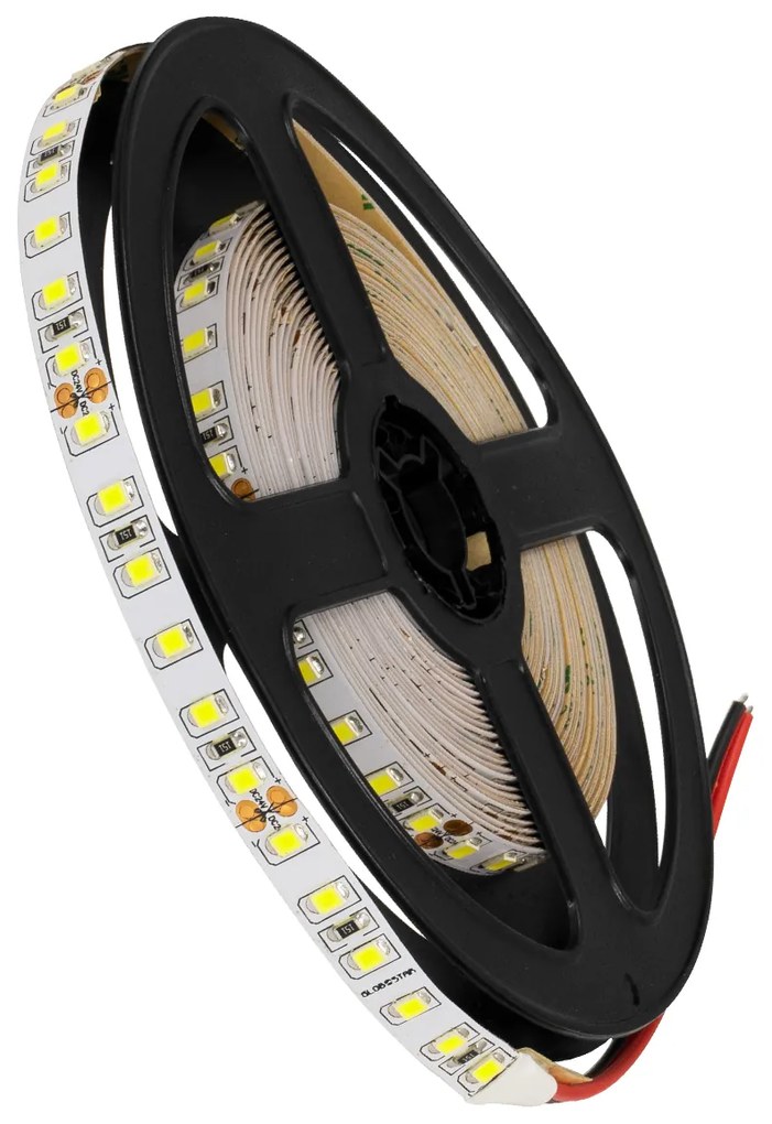 GloboStar® 70230 Ταινία LED SMD 2835 5m 8W/m 120LED/m 1280 lm/m 120° DC 24V IP20 Ψυχρό Λευκό 6000K - 5 Χρόνια Εγγύηση