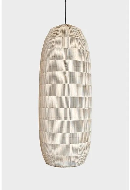 Κρεμαστό Φωτιστικό Οροφής 1xE27 Ρατάν Φ40cm Pickle AY Illuminate-420.101.10/P-Μπεζ 420.101.10/P