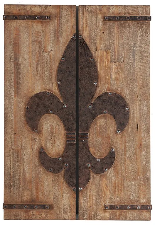 Artekko Sreaps Πάνελ Διακοσμητικά "Fleur De Lis" Σετ/2 (40x3x120)cm Artekko 34912