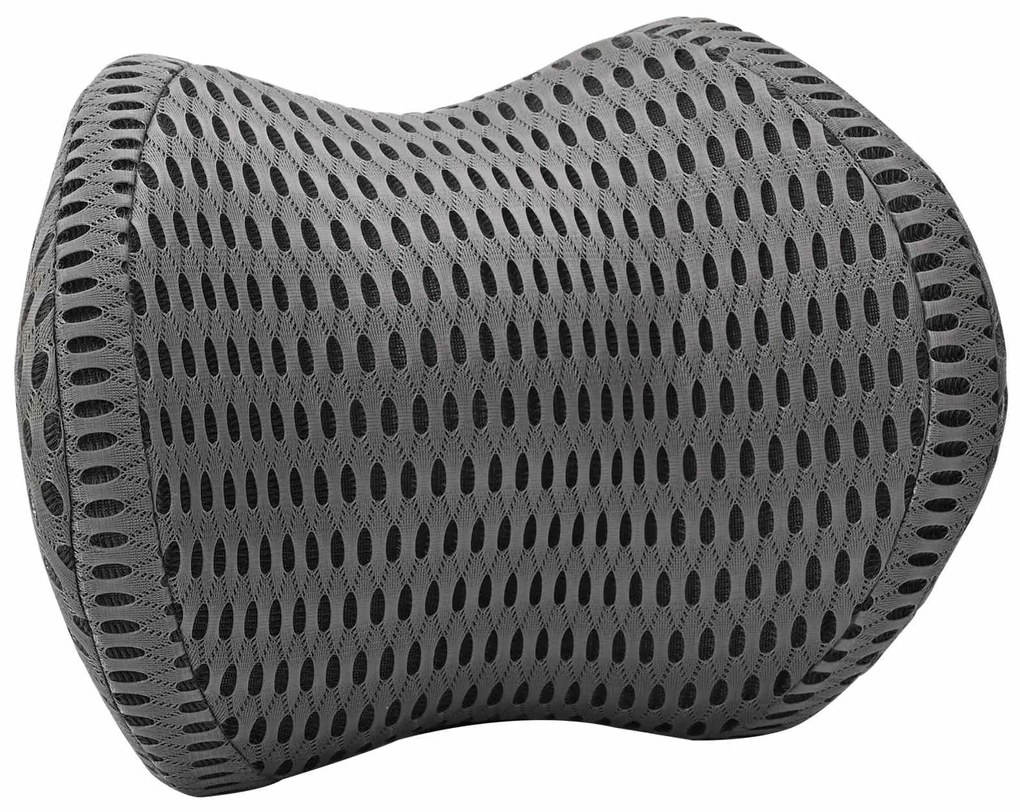 vidaXL Μαξιλάρι με μαξιλάρι Ρυθμιζόμενος Γκρι 31 x 23 x 14 εκ 4D Δίχτυ