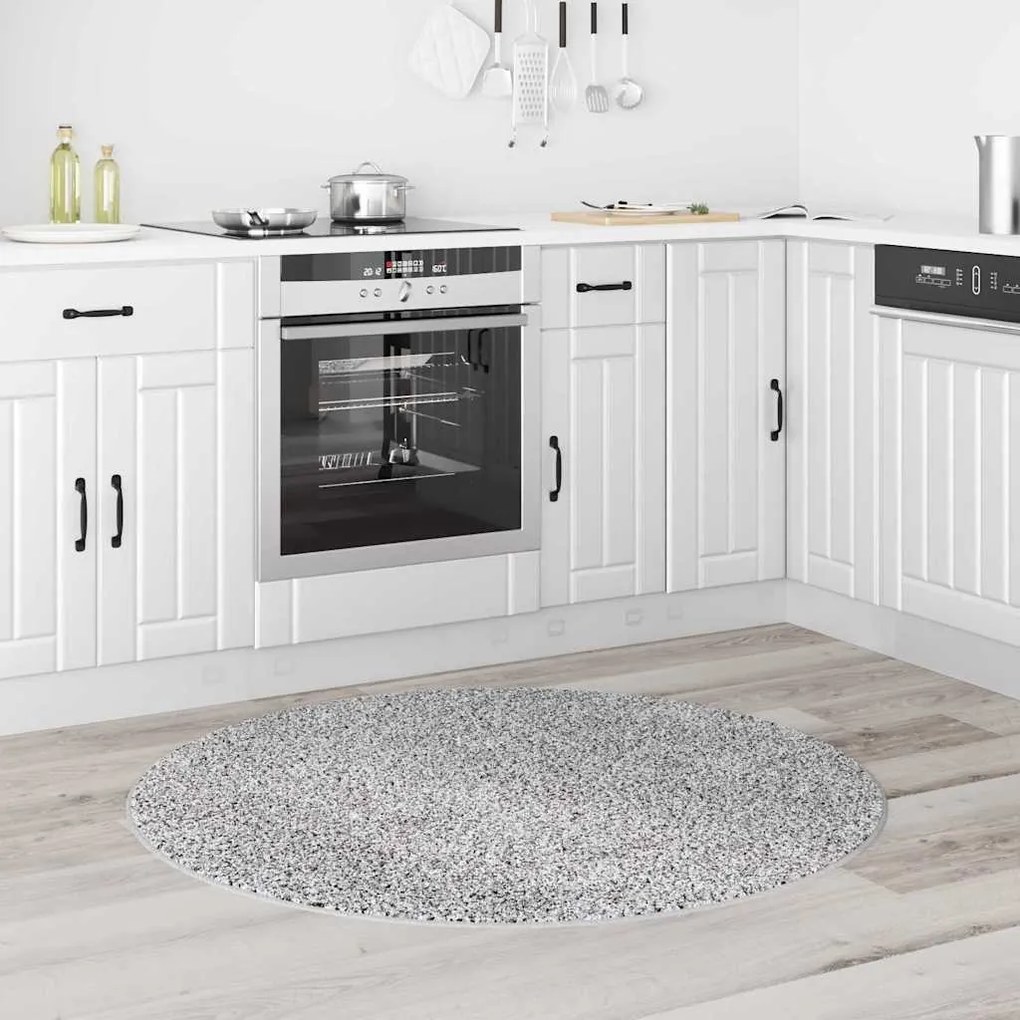 vidaXL Χαλί Γκρι 120 x 120 cm Πολυπροπυλένιο