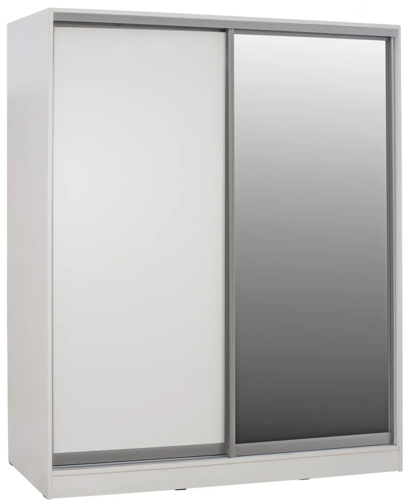 ΝΤΟΥΛΑΠΑ ΜΕΛΑΜΙΝΗΣ ΛΕΥΚΗ ΜΕ ΚΑΘΡΕΠΤΗ FB92437.03 180X60X210Υεκ. 0533323