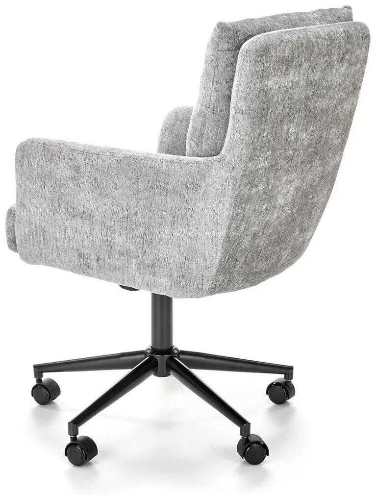 Καρέκλα γραφείου Houston 1262, Γκρι, 92x59x70cm, 13 kg, Με ρόδες, Με μπράτσα, Μηχανισμός καρέκλας: Κλίση | Epipla1.gr