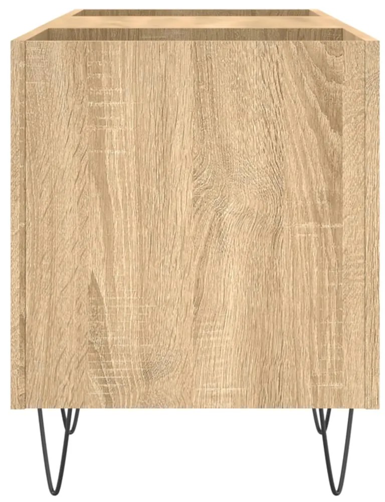 vidaXL Δισκοθήκη Sonoma Δρυς 121 x 38 x 48 εκ. από Επεξεργασμένο Ξύλο