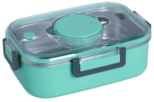 Ecolife Φαγητοδοχείο Θερμός 850ml Ανοξείδωτο Διπλού Τοιχώματος Μπλε 33-BO-9051