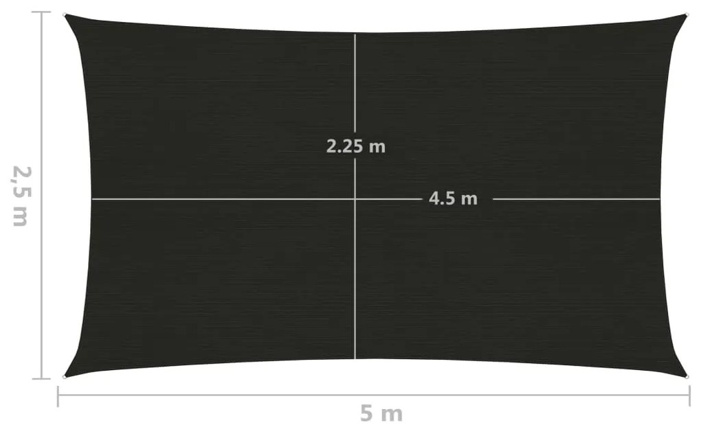 ΠΑΝΙ ΣΚΙΑΣΗΣ ΜΑΥΡΟ 2,5 X 5 Μ. ΑΠΟ HDPE 160 ΓΡ./Μ² 311731