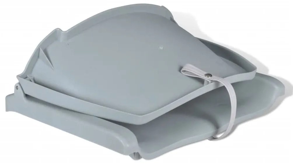 vidaXL Κάθισμα Σκάφους Πτυσσόμενη Πλάτη Γκρι 48x51x41εκ Χωρίς Μαξιλάρι