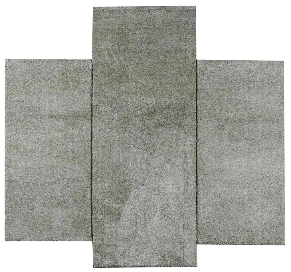 Χαλιά Κρεβατοκάμαρας (Σετ 3τμχ) Polcarpet Veloute Cozy 1820 Mint