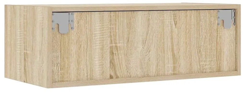 ντουλάπι τηλεόρασης με φώτα LED Sonoma Oak 75x35,5x25 cm - Καφέ