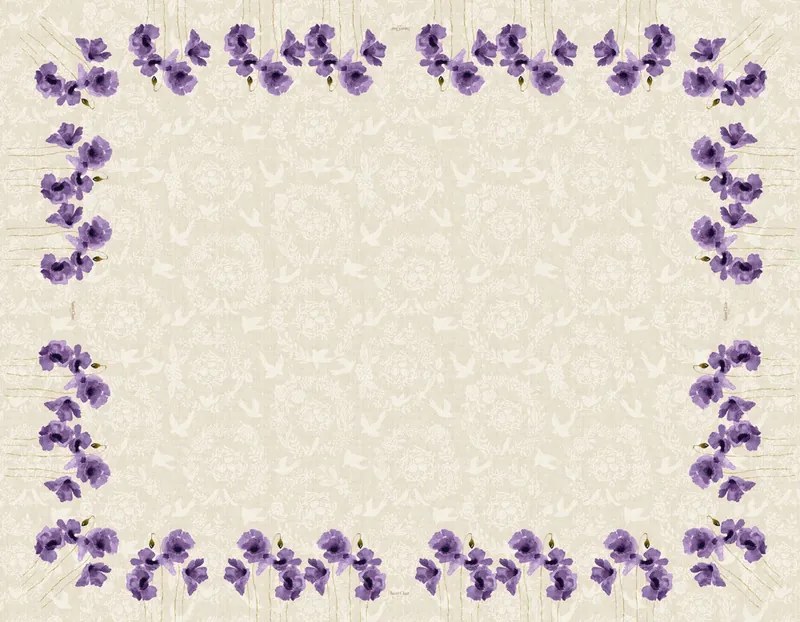 Τραπεζομάντηλο 11 Purple 145X220 - Saint Clair