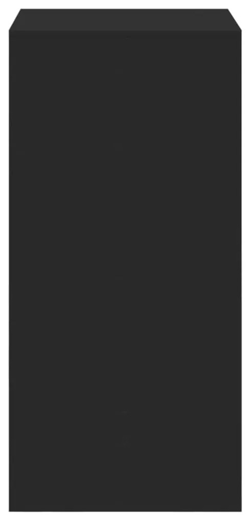 vidaXL Τραπέζι Μπαρ Μαύρο 51x50x103,5 εκ. Επεξ. Ξύλο