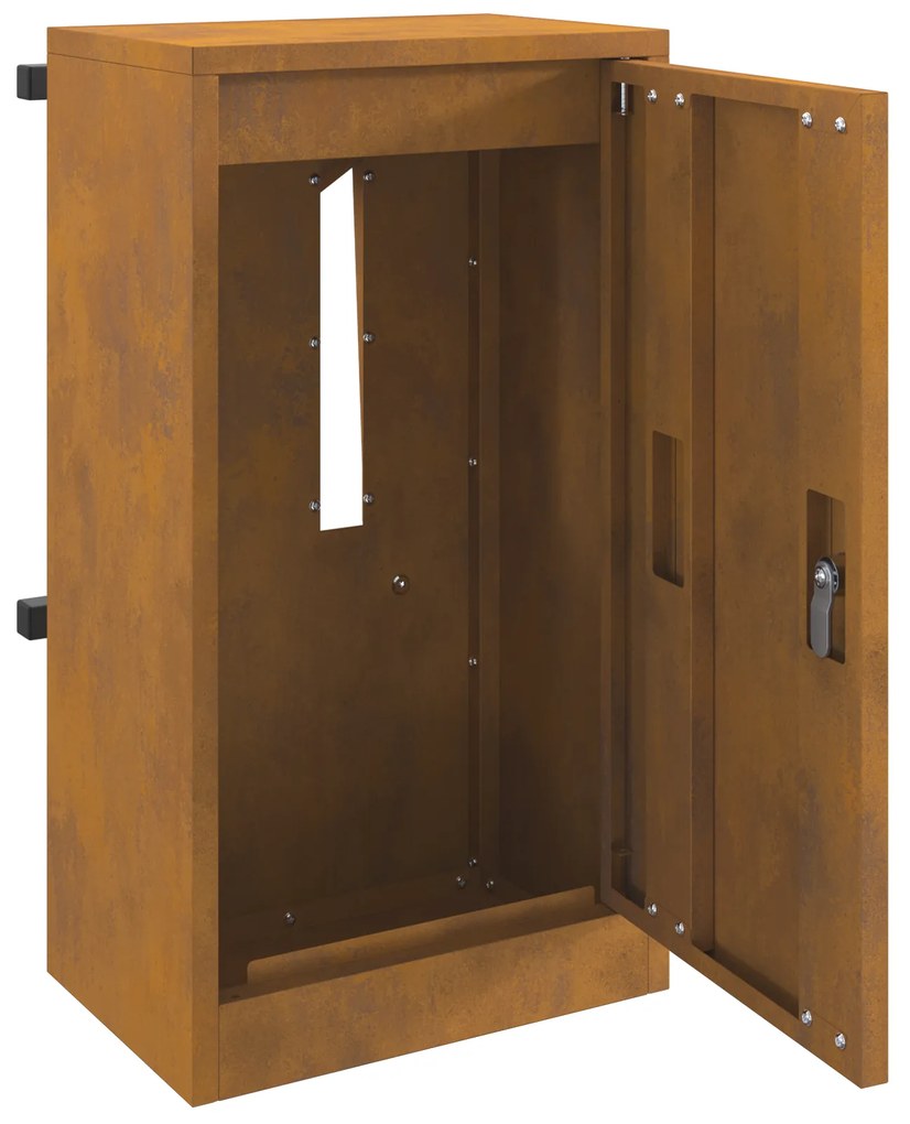 vidaXL γραμματοκιβώτιο Σκ rusty 30 x 23 x 55 εκ.
