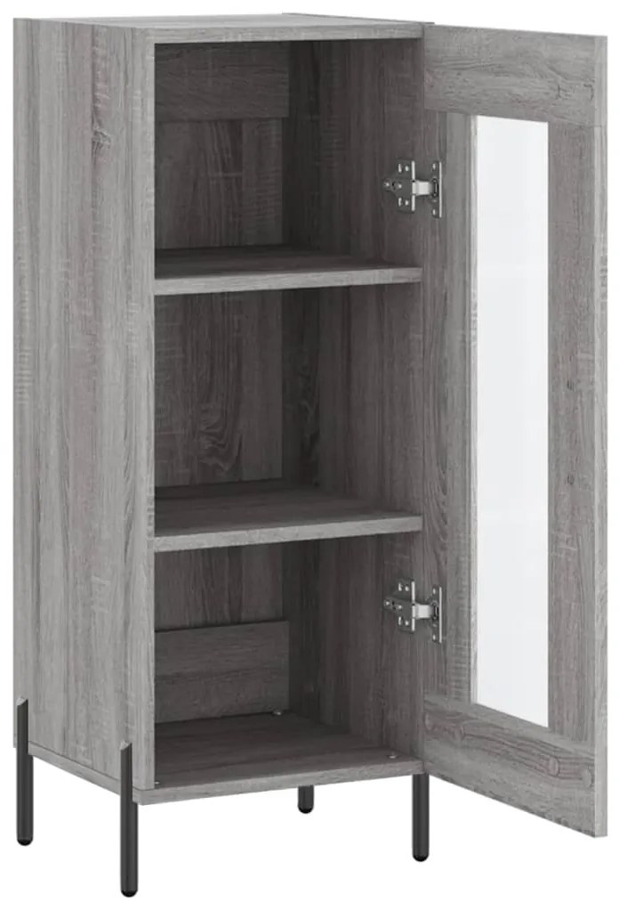 vidaXL Ντουλάπι Γκρι Sonoma 34,5x34x90 εκ. από Επεξεργασμένο Ξύλο