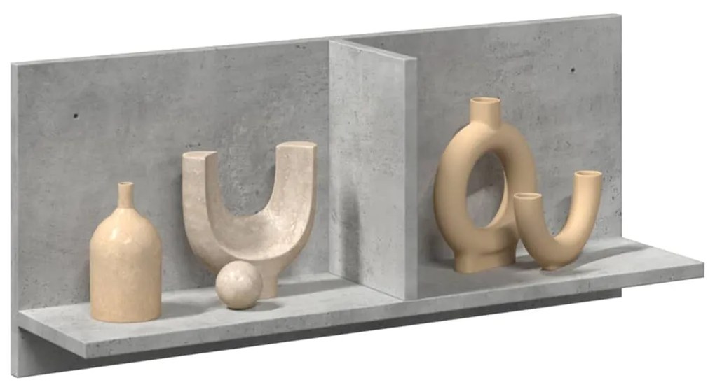 Ντουλάπι Τοίχου Γκρι Σκυρ. 70x16,5x30εκ. από Επεξεργασμένο Ξύλο