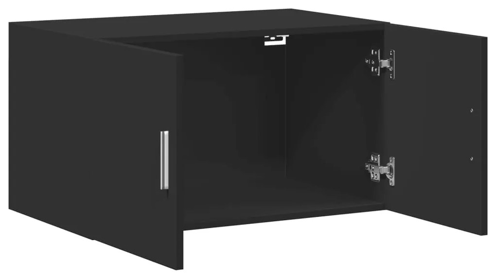 vidaXL Ντουλάπι Τοίχου Μαύρο 70x42,5x40 εκ. από Επεξεργασμένο Ξύλο