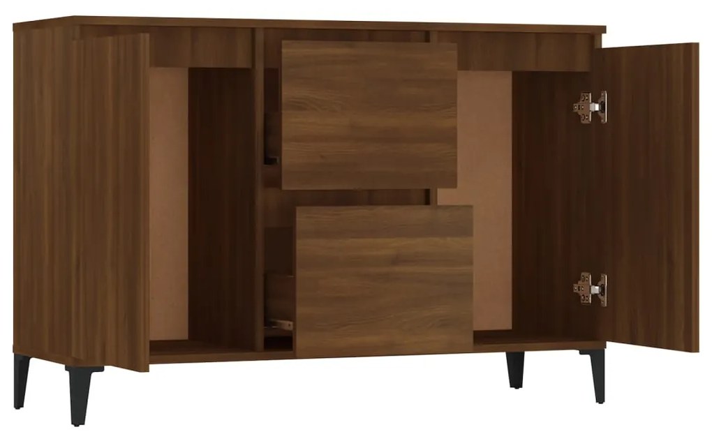 vidaXL Μπουφές Καφέ Δρυς 102 x 35 x 70 εκ. από Επεξεργασμένο Ξύλο