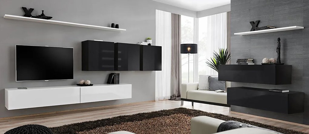 Κρεμαστό Ντουλάπι Swiss-Μαύρο