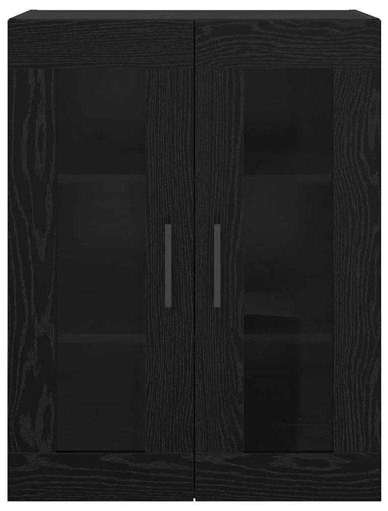 vidaXL Επιτοίχιο ντουλάπι Επιτοίχιο Μαύρη δρυς 69.5 x 34 x 90 εκ.