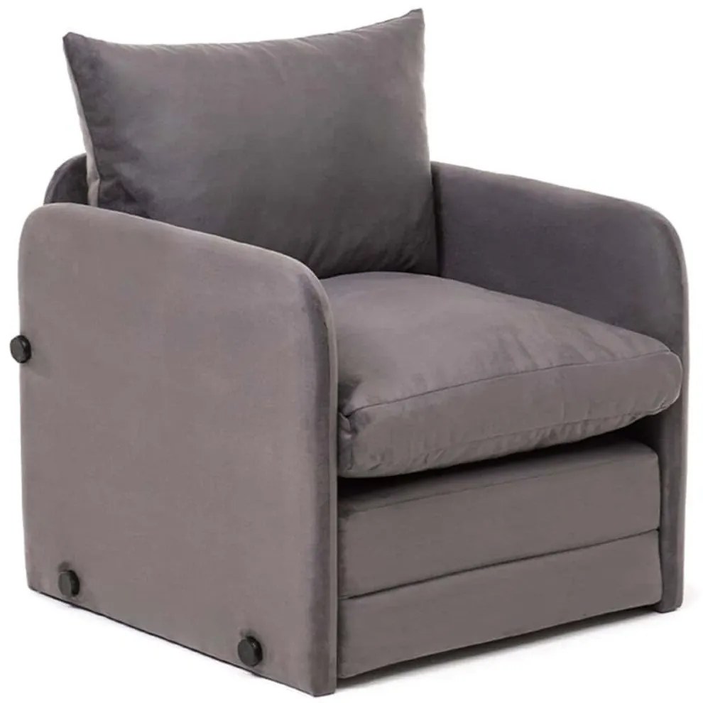 Πολυθρόνα - Κρεβάτι Saga Single 859FTN2880 68x70x66cm Grey