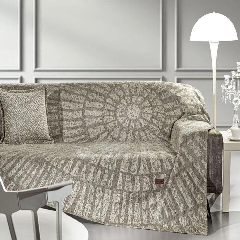 Ριχτάρι Siren Sand Guy Laroche Four-Seater 180x350cm Ακρυλικό,Βαμβάκι, Polyester