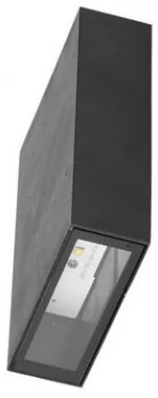 LED αδιάβροχη απλίκα 4W IP65 6400K ψυχρό λευκό μαύρο ορθογώνια 218563 VTAC-218563-Black-White 218563