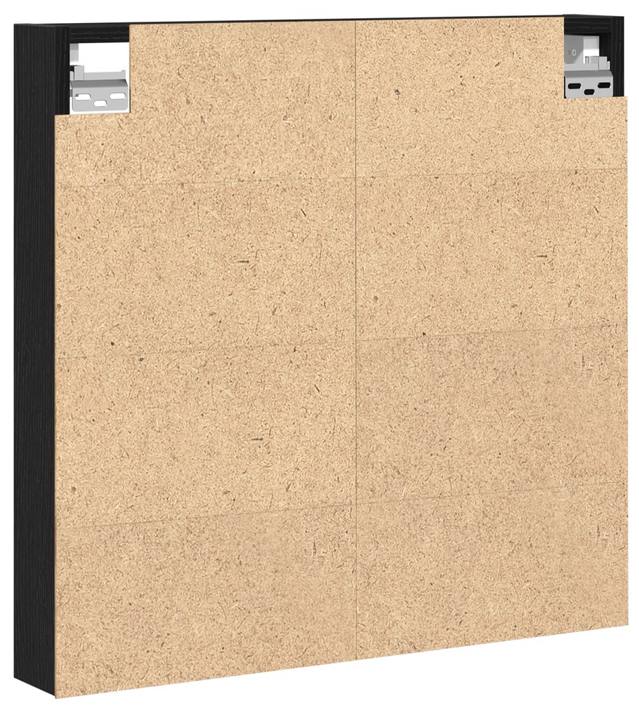 vidaXL Βιτρίνα Μαύρη Δρυς 60x8,5x58 εκ Επεξεργασμένο Ξύλο