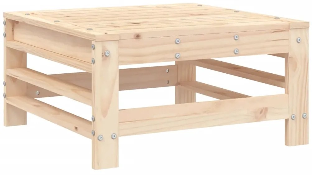 vidaXL Υποπόδια Κήπου με Μαξιλάρια 2 τεμ. από Μασίφ Ξύλο Πεύκου