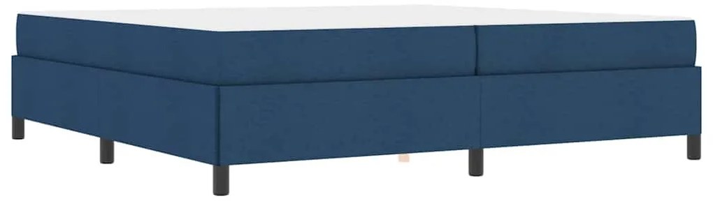 vidaXL Κρεβάτι με ελατήρια Μπλε και Μαύρο 200 x 200 cm