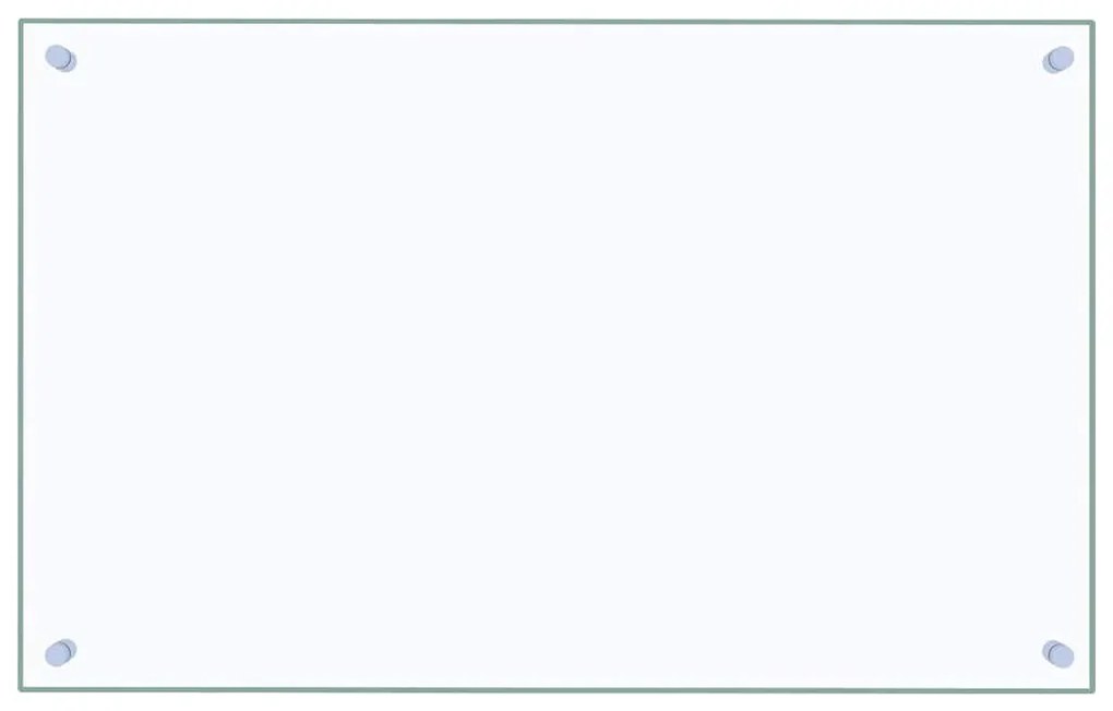 vidaXL Πλάτη Κουζίνας Διαφανής 80 x 50 εκ. από Ψημένο Γυαλί