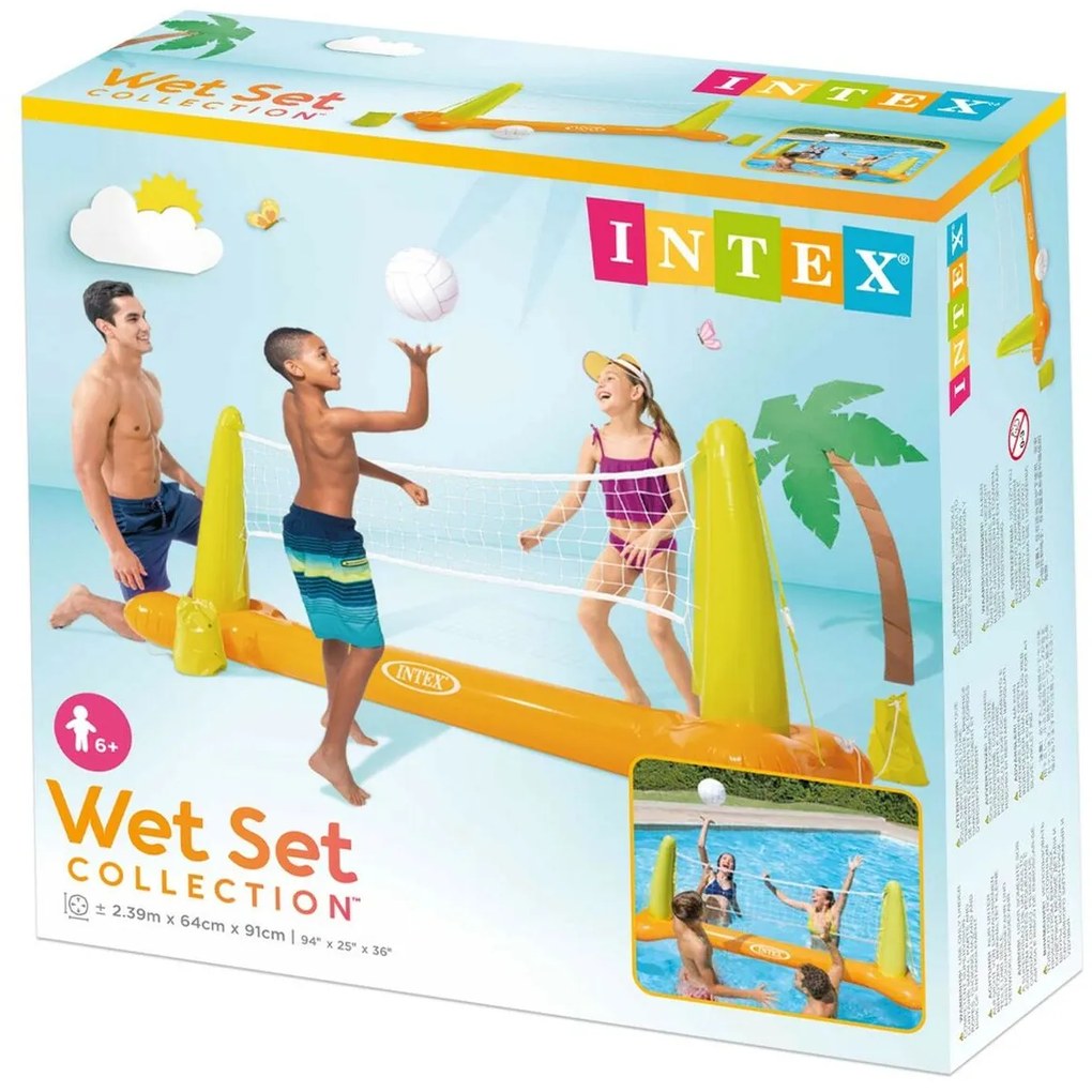 Σετ βόλεϊ στην πισίνα Intex 239 x 91 x 64 cm (x6)