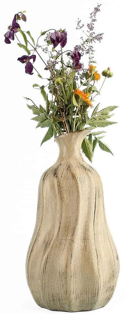 Βάζο 697ELD1212 Φ16,5x27cm Beige Aberto Design Ceramic
